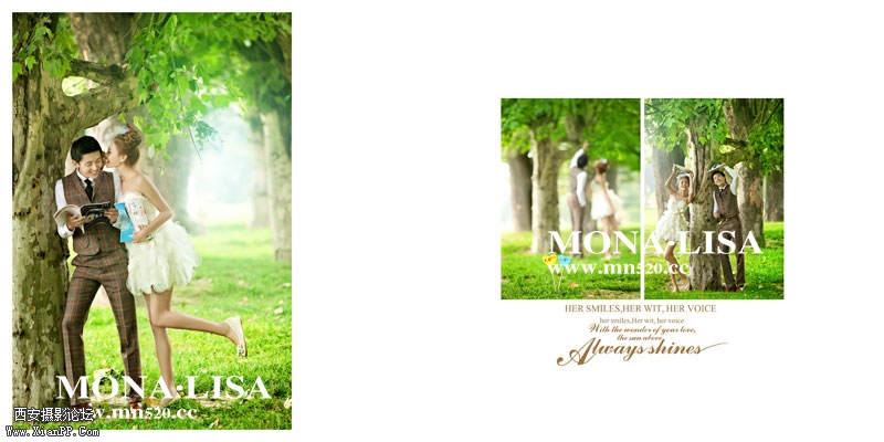 西安婚纱摄影蒙娜丽莎婚纱照