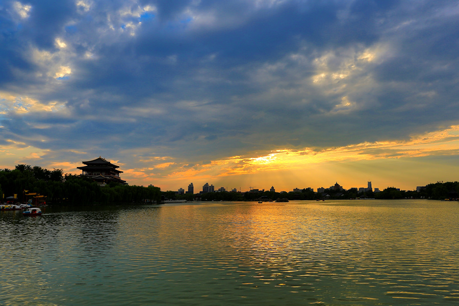 大唐芙蓉园晚霞4.JPG