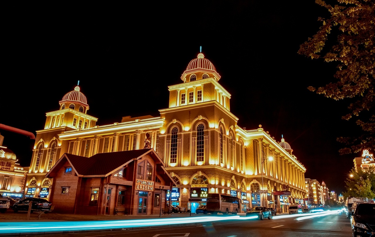 满州里夜景