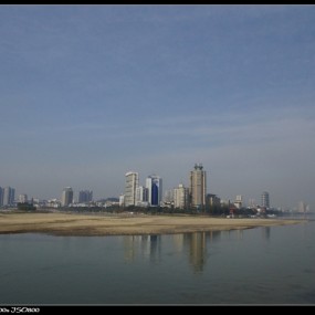 远眺成都乐山城区