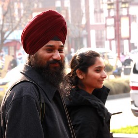 街头随拍——老外、皇帝和画师