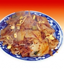 西安美食 炒面皮