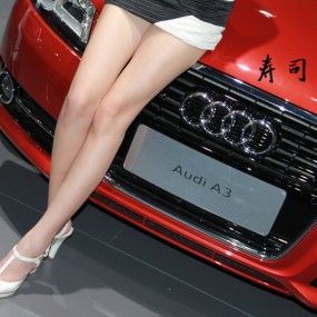 曲江国际车展——一汽奥迪A3车模