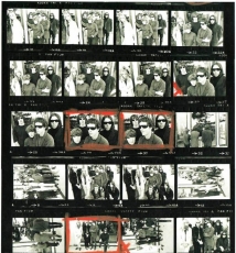 底片上的名人肖像