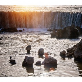 渭河上的壶口瀑布