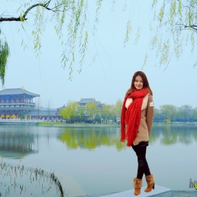 芙蓉园的美女模特  回声作业之一