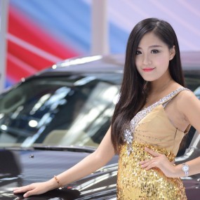 国庆车展拍车模