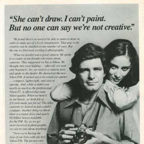 30多年前的尼康FM相机广告