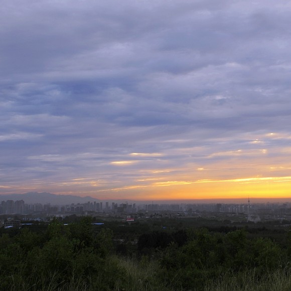 落日余晖 暮色苍茫