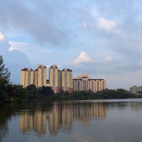 吉隆坡锡矿湖风光