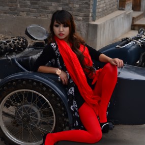 世园会作业——夕阳下的妹妹