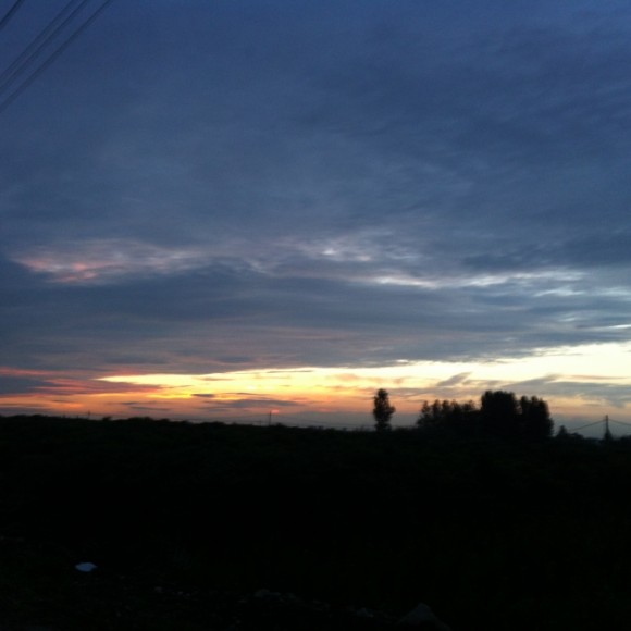 草堂专线爱疯4拍晚霞