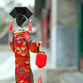 宫女&宫灯&绢人