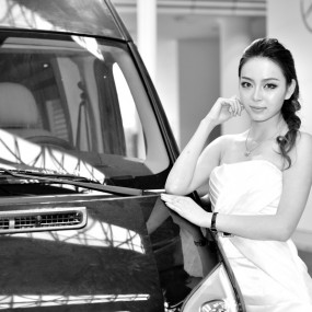 江铃车展的冷门模特