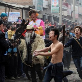 2013-3-1 春节纪实摄影比赛<大荔阿寿村----跑骡车>