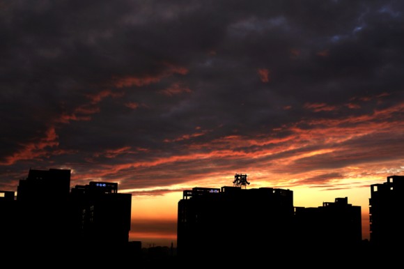 急急忙忙拍晚霞