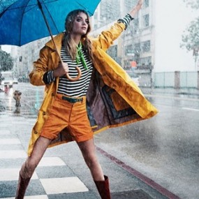 雨中漫步【欧美街拍】