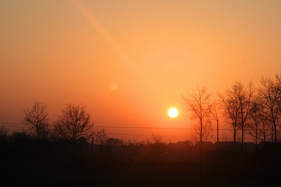 朝阳或者夕阳，都很美
