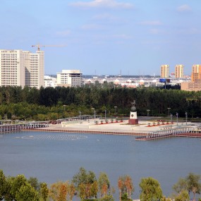 德州长河公园俯拍