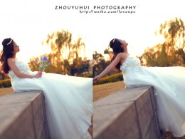 我在上外拍婚纱