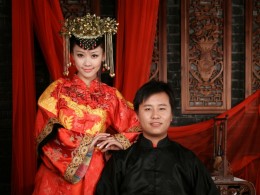 来曲江壹影婚纱写真换装 立马变《如意》