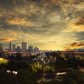 南门夜景（接片）