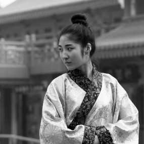 大唐西市活动黑白照