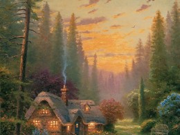 早晨在鸟鸣中醒来，推窗有花香扑鼻