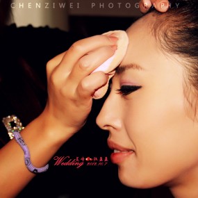 新人贴，国庆帮同事拍的婚礼，选了新娘化妆时的一部分，请各位大侠多多指教！