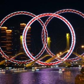 三重曝光天津之眼