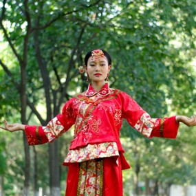 小雁塔“青花瓷”民族风主题人像外拍作业五