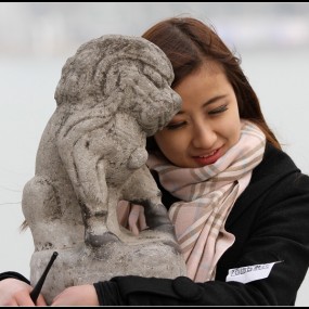 南湖边的美女_曲江外拍作业 （二）