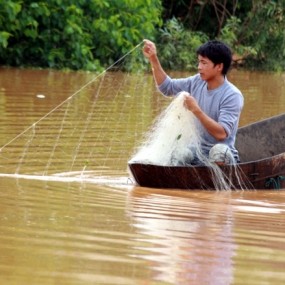 经典的捕鱼照片
