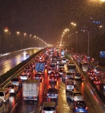 北京一夜 雨中纪实