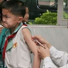 你从小的时候打预防针的时候是什么样子？