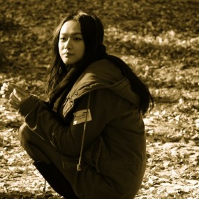 兴庆公园 树林中的美女（23）