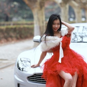 阿斯顿.马丁车模---托娅