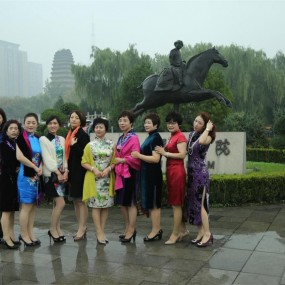 小雁塔也来了旗袍秀