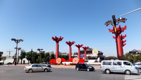 湛蓝如洗的古城长安------今天空气质量：优！！！