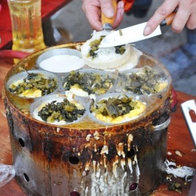 梅菜干和鸡蛋饼