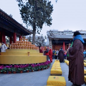 西安民众广仁寺共祈福