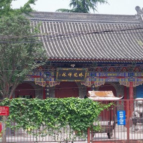 僧拨烛台炎 鸟踱数下荫---西安卧龙寺