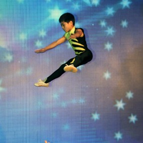 《一脚蹬上天》---农村杂技表演拾零---- 大荔李世居