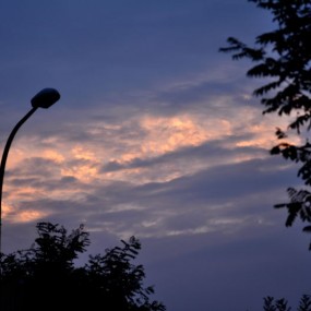 剛剛拍到的落日余暉