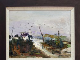 几幅大笔触风景油画