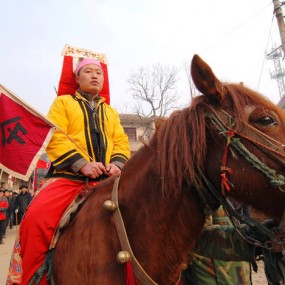 魏连升摄影--- 摄影西安长安“牛老爷'" 社火