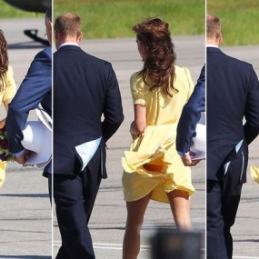 威廉王妃裙底走光全过程被偷拍