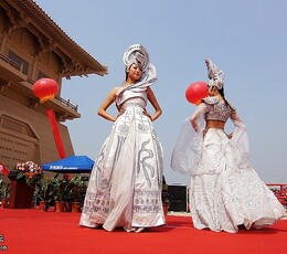 《日月大明宫》- 唐风雅韵服饰秀（大明宫首届旱地龙舟文化节）外拍人像