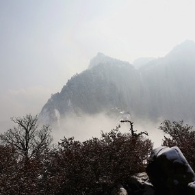 华山。雪-------看看我们的河山！
