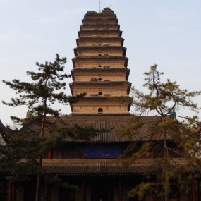 登小雁塔 鸟瞰市博馆